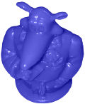 Blaue Spielfigur