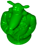 Grüne Spielfigur